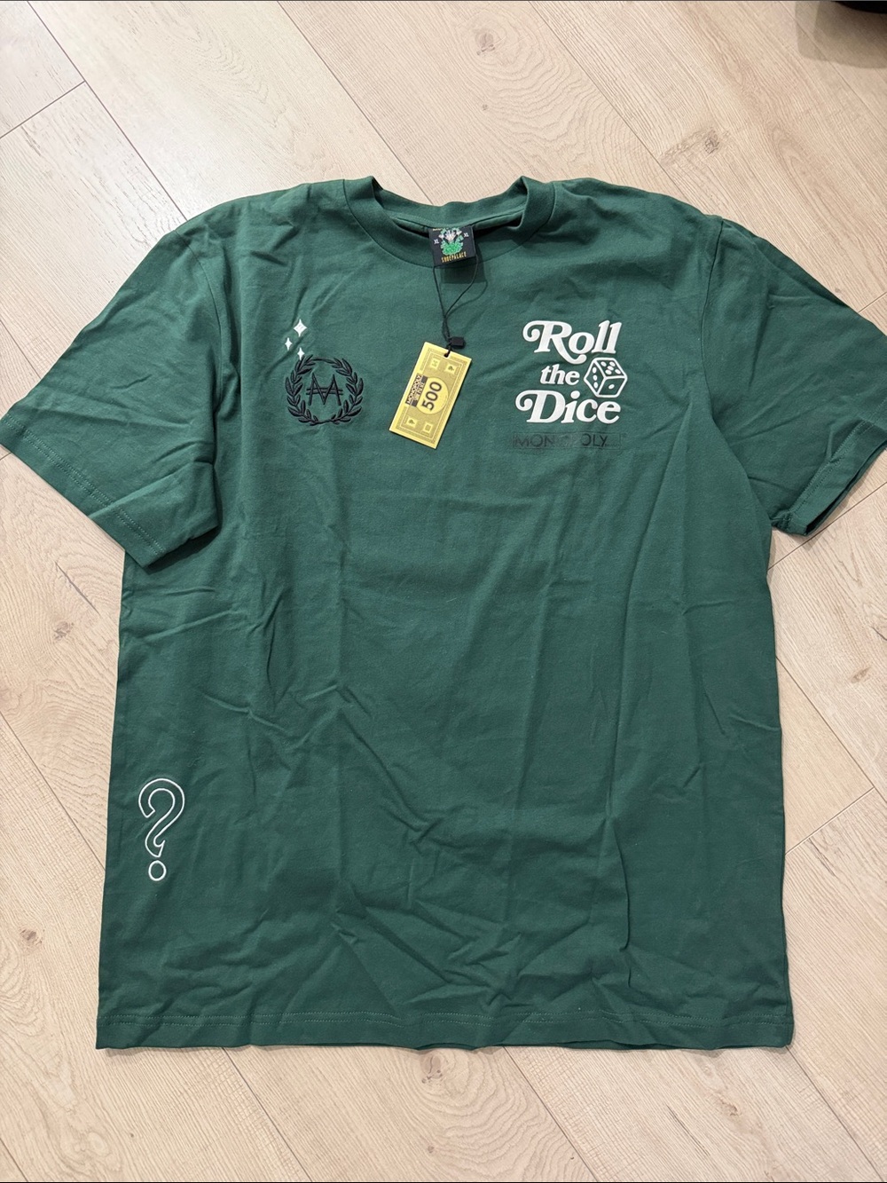 Shoe Palace Monopoly Roll the Dice Green T‑Shirt